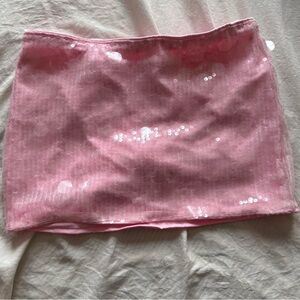 Glamorous Pink Sequin Mini Skirt